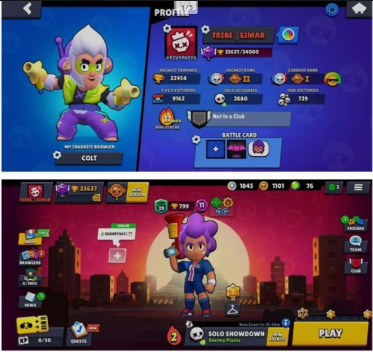 Brawl Stars Account (IOS/ANDROID) – RAREST MATCHERPINO PIN | CORSAIR COLT & HOOT HOOT SHELLY | Prestige 1 | 70 Win Streak | 91/93 BRAWLER | TROPHIES ⸱ 81,900 | 24 MAX BRAWLER | Brawl Stars Account (IOS/ANDROID) – RAREST MATCHERPINO PIN | CORSAIR COLT & HOOT HOOT SHELLY | Prestige 1 | 70 Win Streak | 91/93 BRAWLER | TROPHIES ⸱ 81,900 | 24 MAX BRAWLER |