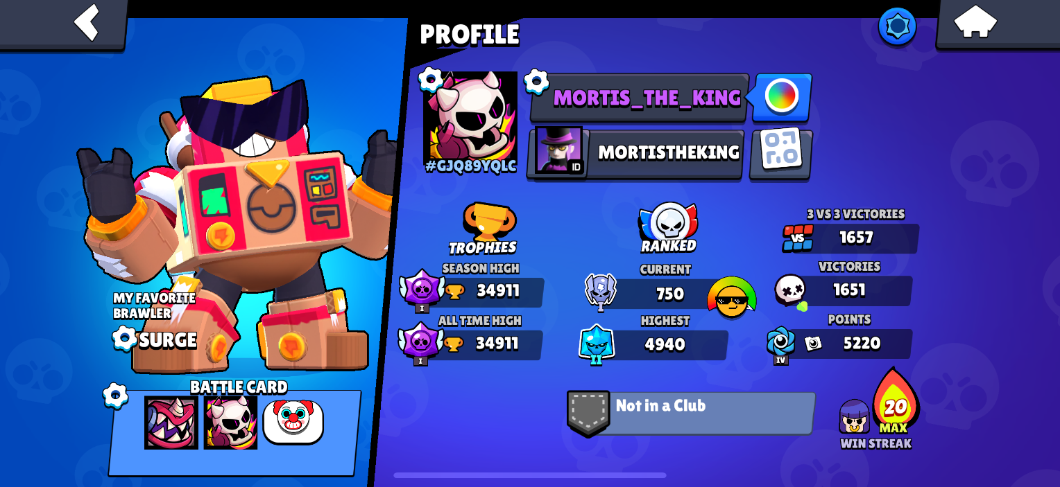 Brawl Stars Account (IOS/ANDROID) – [GLOBAL] BRAWL STARS | LV.27 | 34,911 TROPHIES | 73 BRAWLERS | 4× HYPERCHARGE | 2× HYPER SKINS |