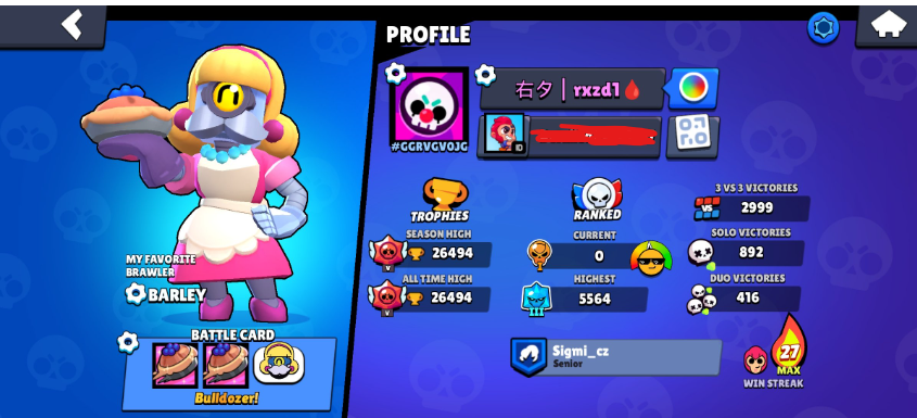 Brawl Stars Account (IOS/ANDROID) – 26,500 Trophies | 5 Legendaries | 16 Mythics | 2 Titles | 23 Hypercharges | 11,700 Gems in Skins | Brawl Stars Account (IOS/ANDROID) – 26,500 Trophies | 5 Legendaries | 16 Mythics | 2 Titles | 23 Hypercharges | 11,700 Gems in Skins |