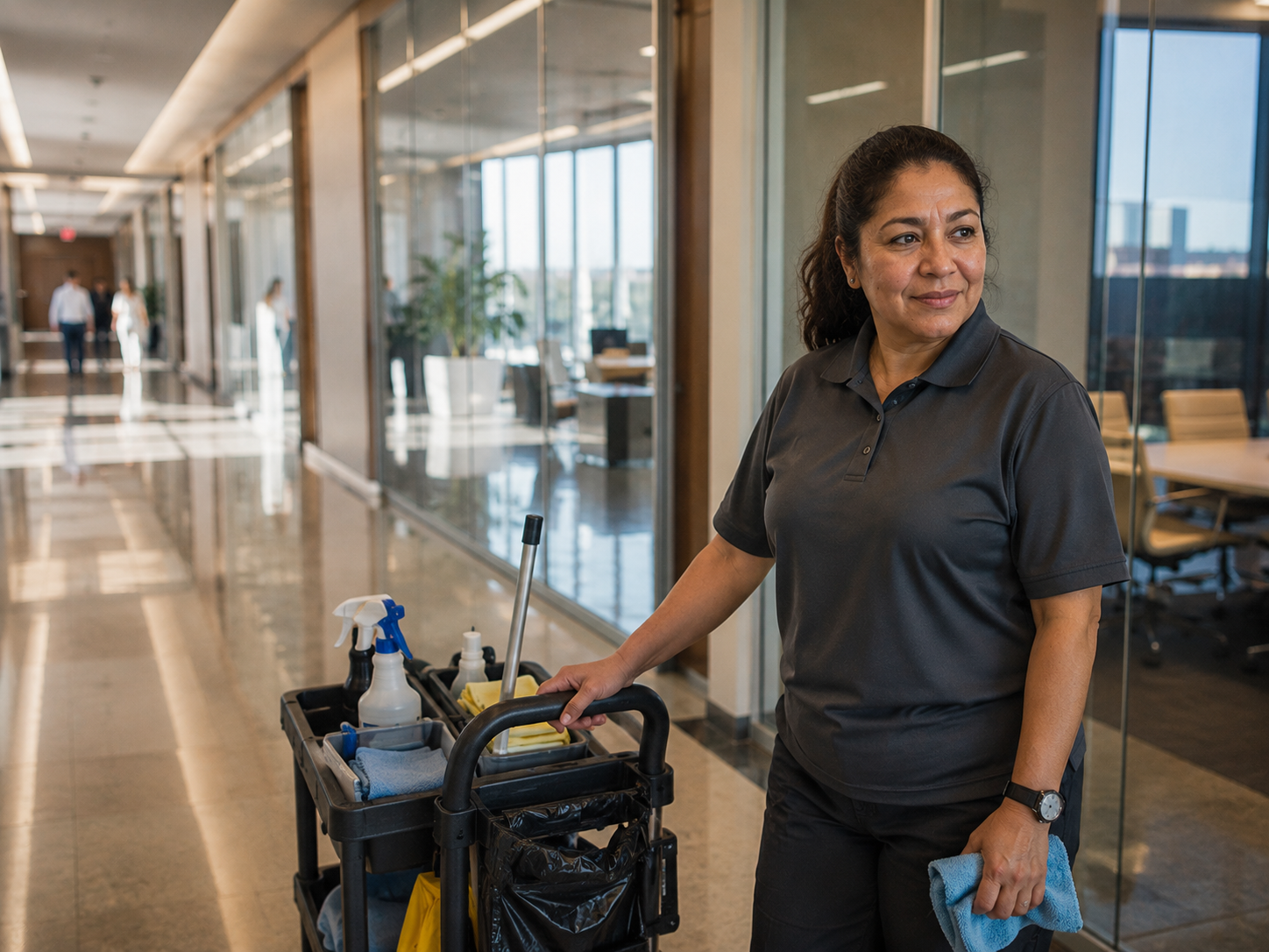 María E. en facilities y limpieza corporativa en Orlando