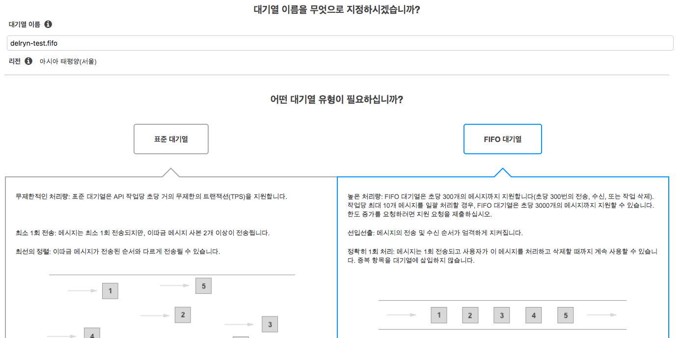 SQS 생성
