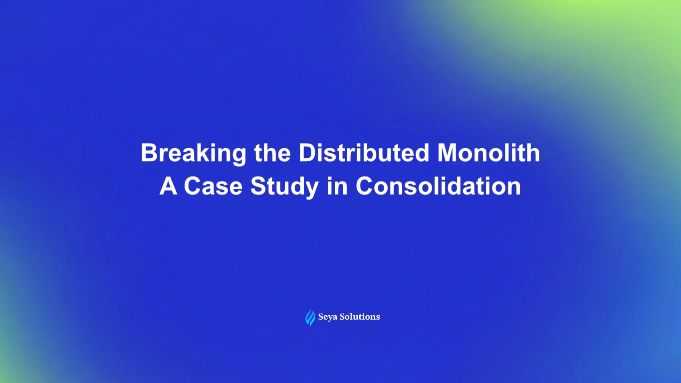 Breaking the Distributed Monolith: A Case Study in Consolidation