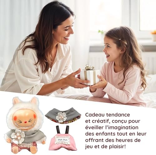 Vue 5 de  Vêtements Poupées Adaptés Labubu