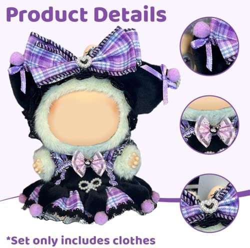 Vue 2 de  Vêtements Poupées Adaptés Labubu