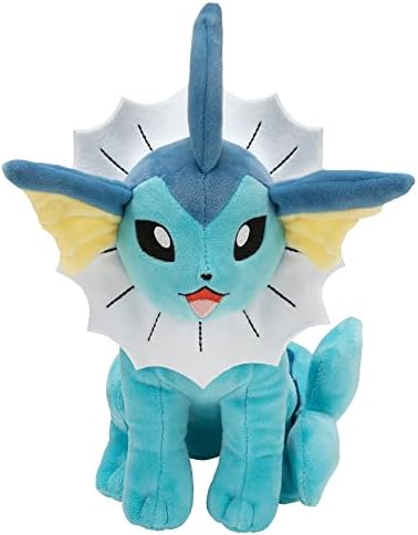 Vue 4 de Pokemon Peluche Vaporeon Aquali