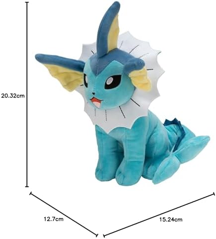 Vue 5 de Pokemon Peluche Vaporeon Aquali