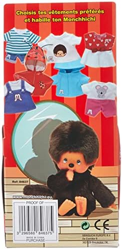 Vue 6 de Bandai Monchhichi Peluche Original