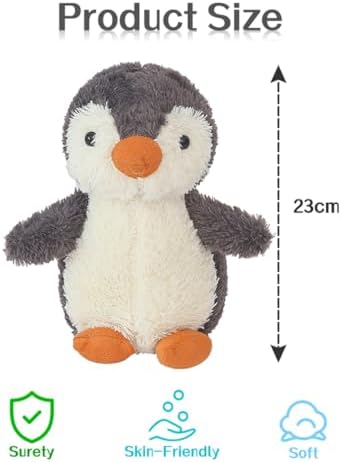 Vue 2 de Jouet En Peluche Pingouin