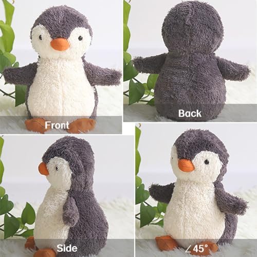 Vue 3 de Jouet En Peluche Pingouin
