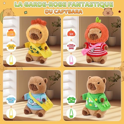 Vue 2 de Charmofun Peluche Capybara Capybara