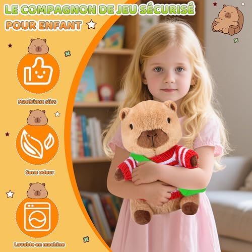 Vue 3 de Charmofun Peluche Capybara Capybara