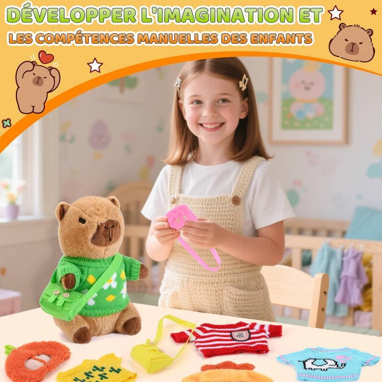 Vue 5 de Charmofun Peluche Capybara Capybara