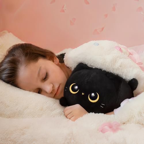 Vue 3 de Mewaii Peluche Chat Noir