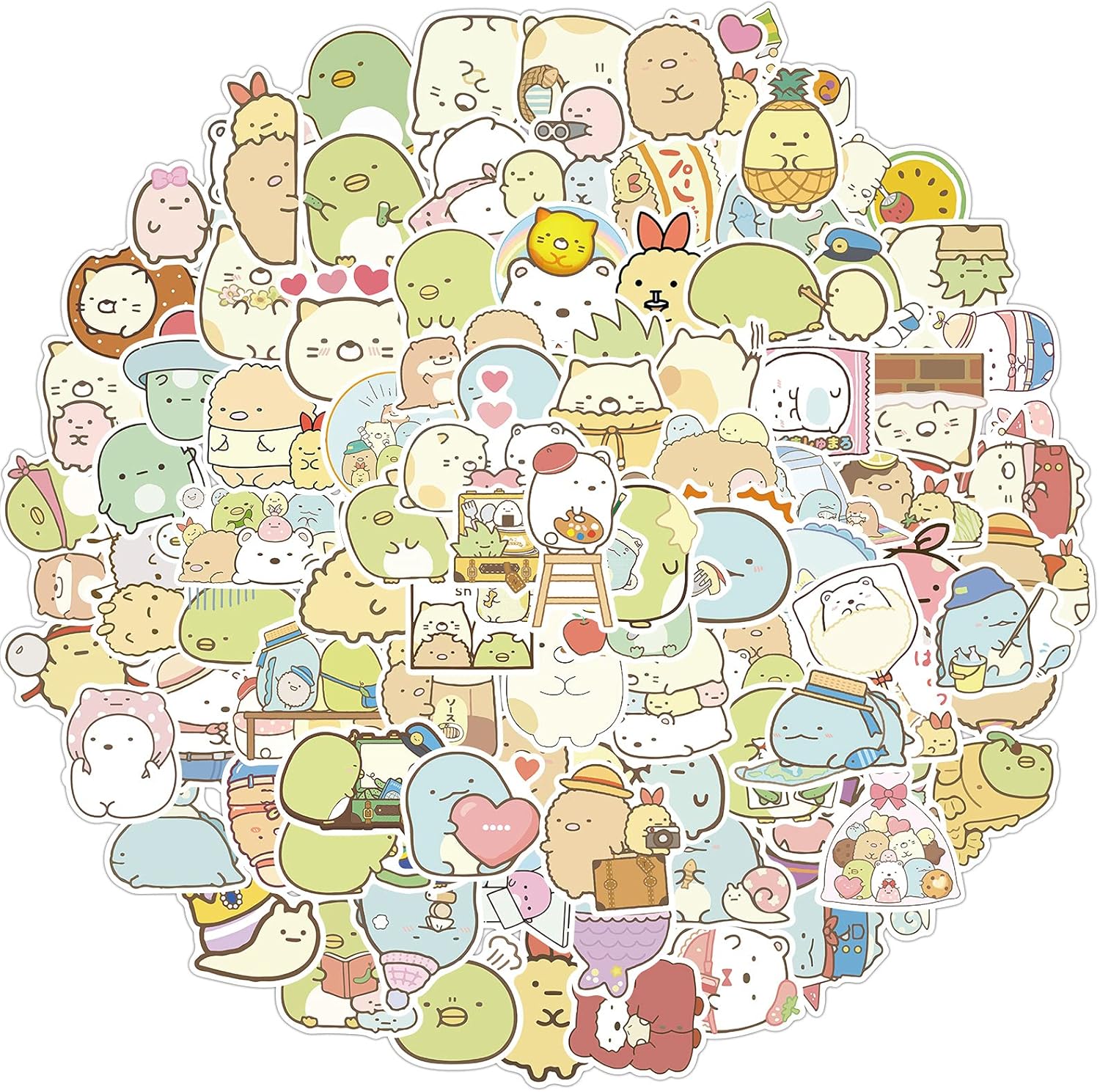 Lot De Autocollants Kawaii
