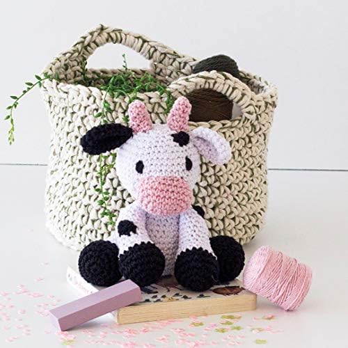 Vue 2 de Hoooked Kit Crochet Vache