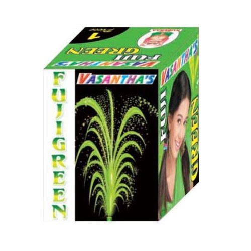 Green Color 4 Inch Fountains - Nattu Vedi & Sivakasi Crackers