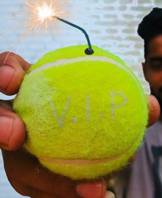 Tennis Ball - Nattu Vedi & Sivakasi Crackers