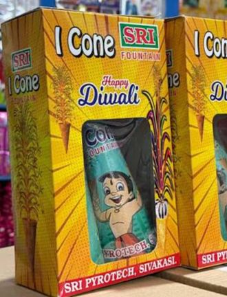 Croods 4 Inch Fountains - Nattu Vedi & Sivakasi Crackers