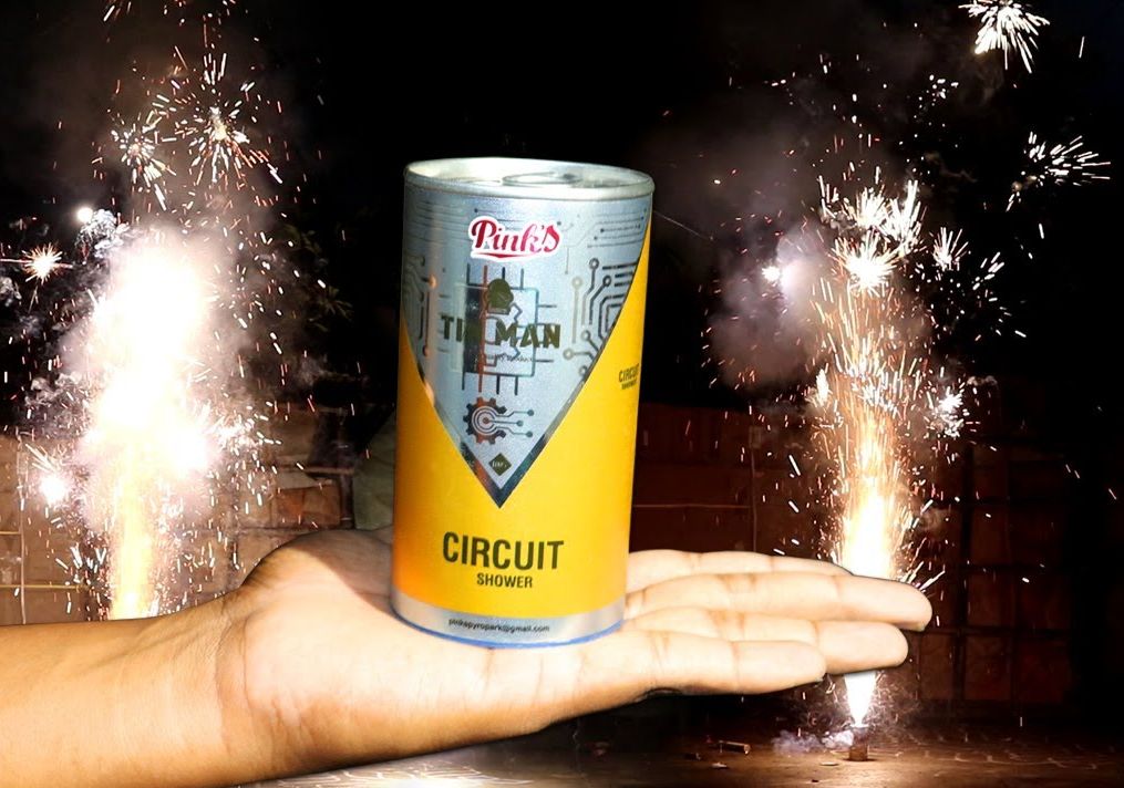 Crown Coins Tin Fountains - Nattu Vedi & Sivakasi Crackers