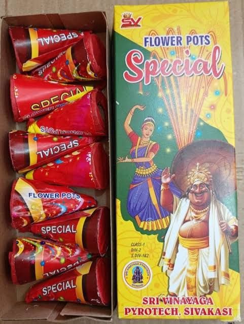 Flower Pots Special  - Nattu Vedi & Sivakasi Crackers