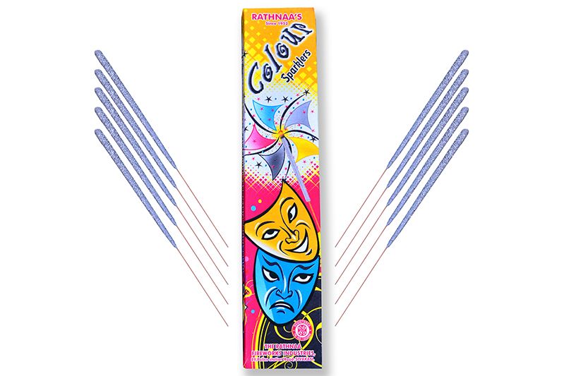 12cm Colour Sparklers - Nattu Vedi & Sivakasi Crackers