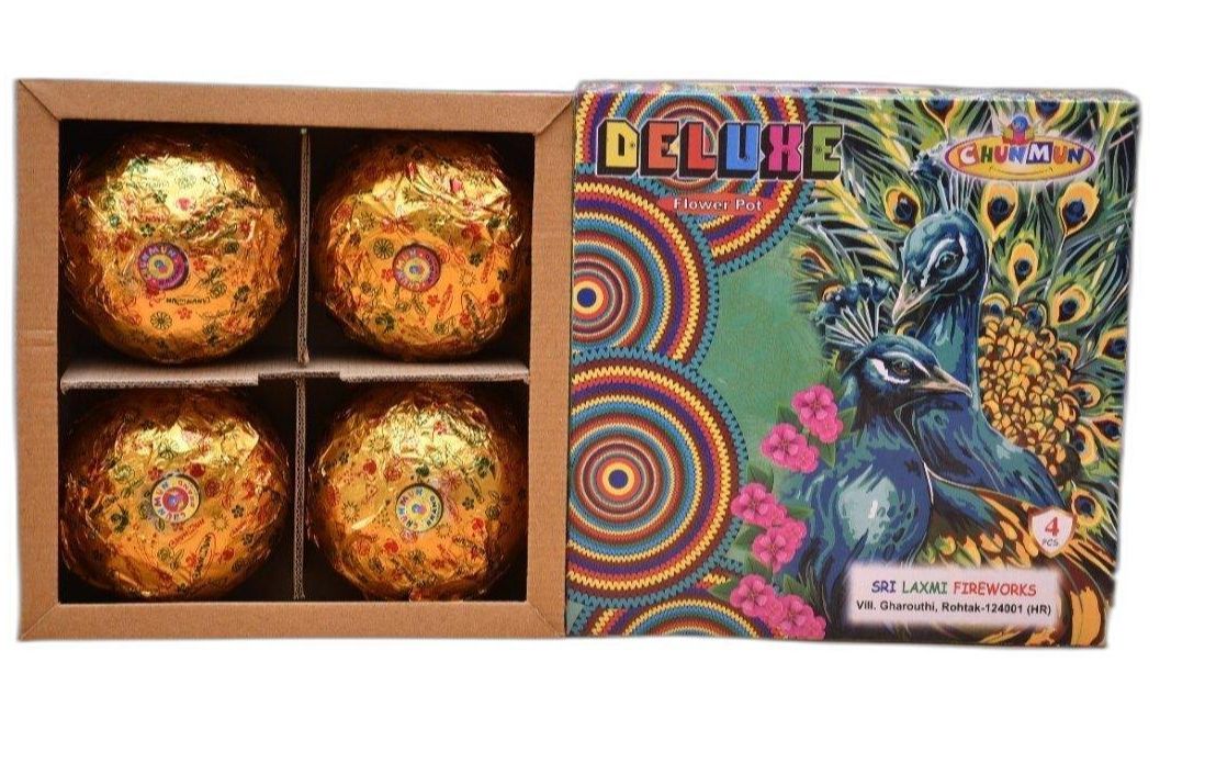Flower Pots Deluxe (5Pcs) - Nattu Vedi & Sivakasi Crackers