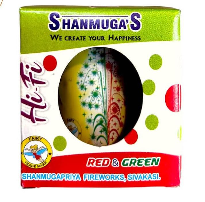 Red & Green 4 Inch Fountains - Nattu Vedi & Sivakasi Crackers