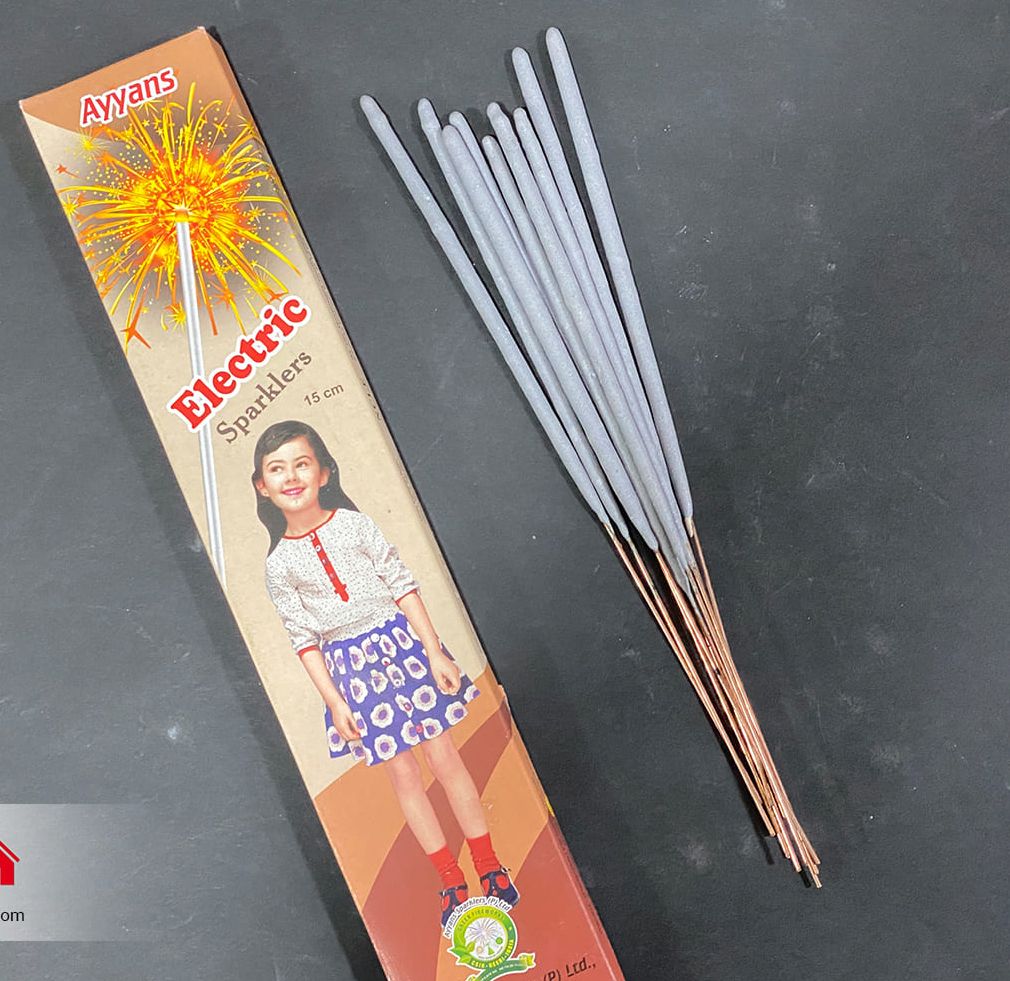 15cm Electric Sparklers - Nattu Vedi & Sivakasi Crackers
