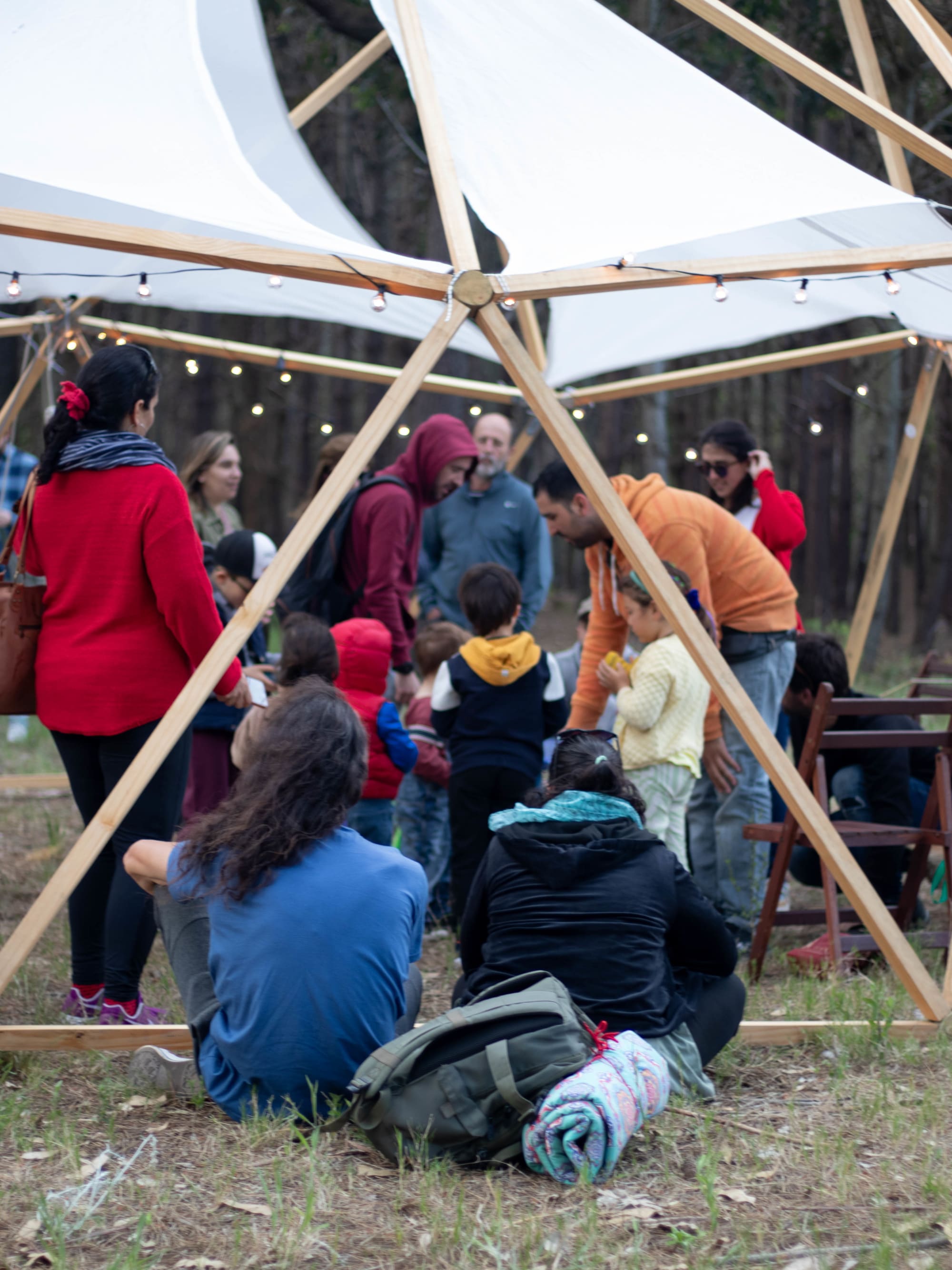 Familias participando del espacio de Espíritu Nativo