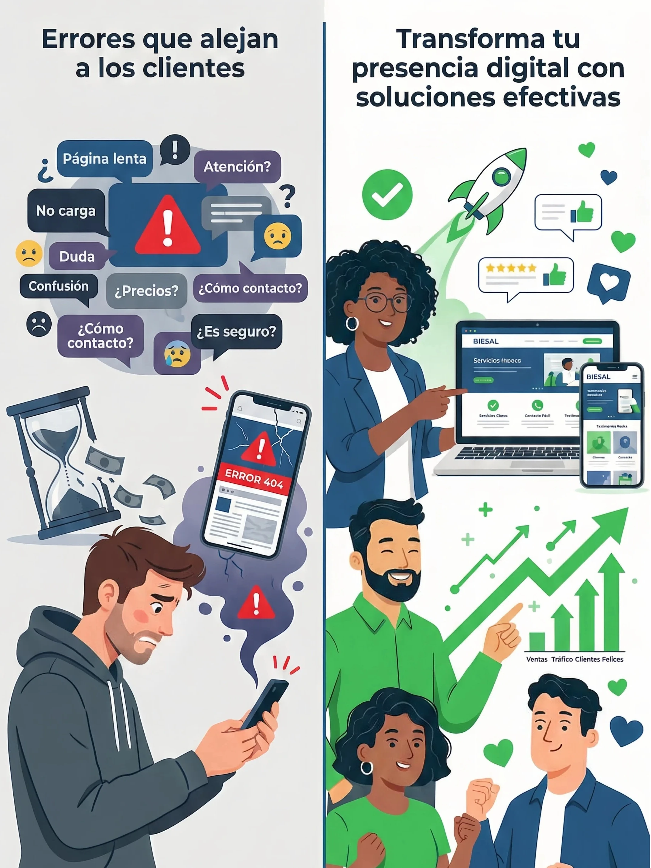 3 Errores Web Que Ahuyentan Clientes en 2026
