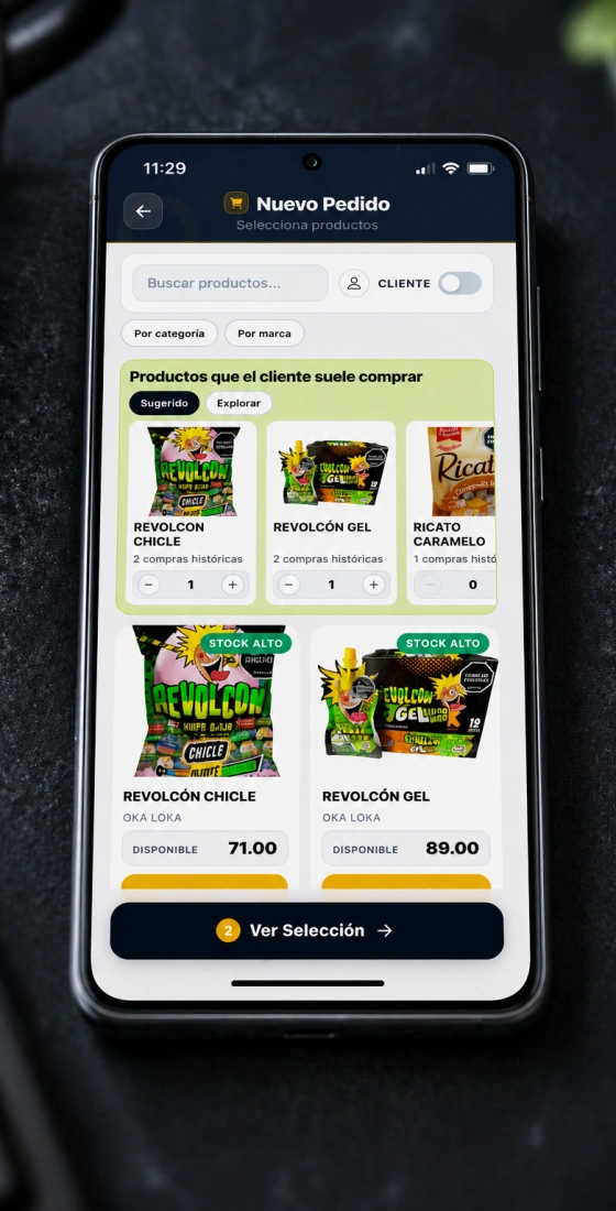 App móvil BIESAL — pantalla principal