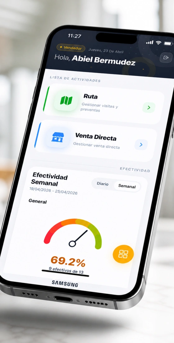 App móvil BIESAL — flujo operativo