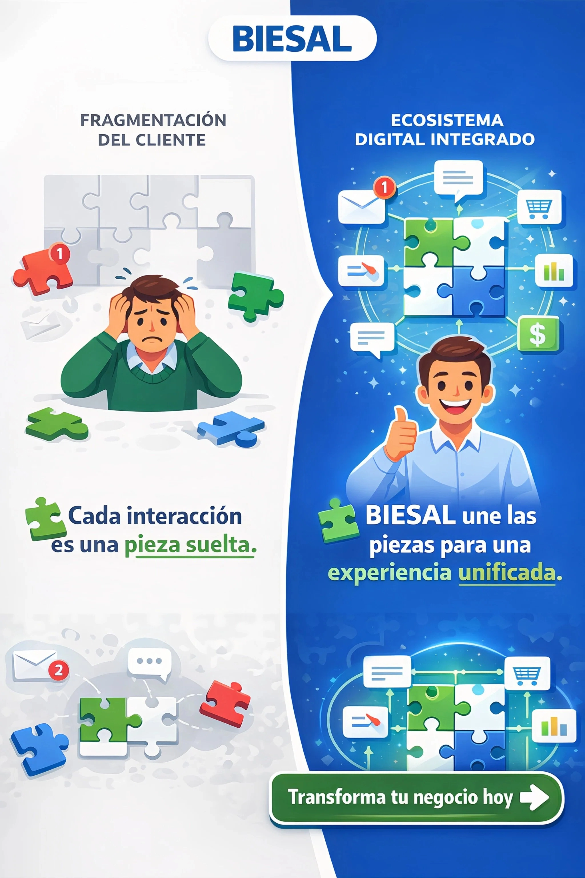 Experiencia del Cliente: El Rompecabezas que Pierde Ventas