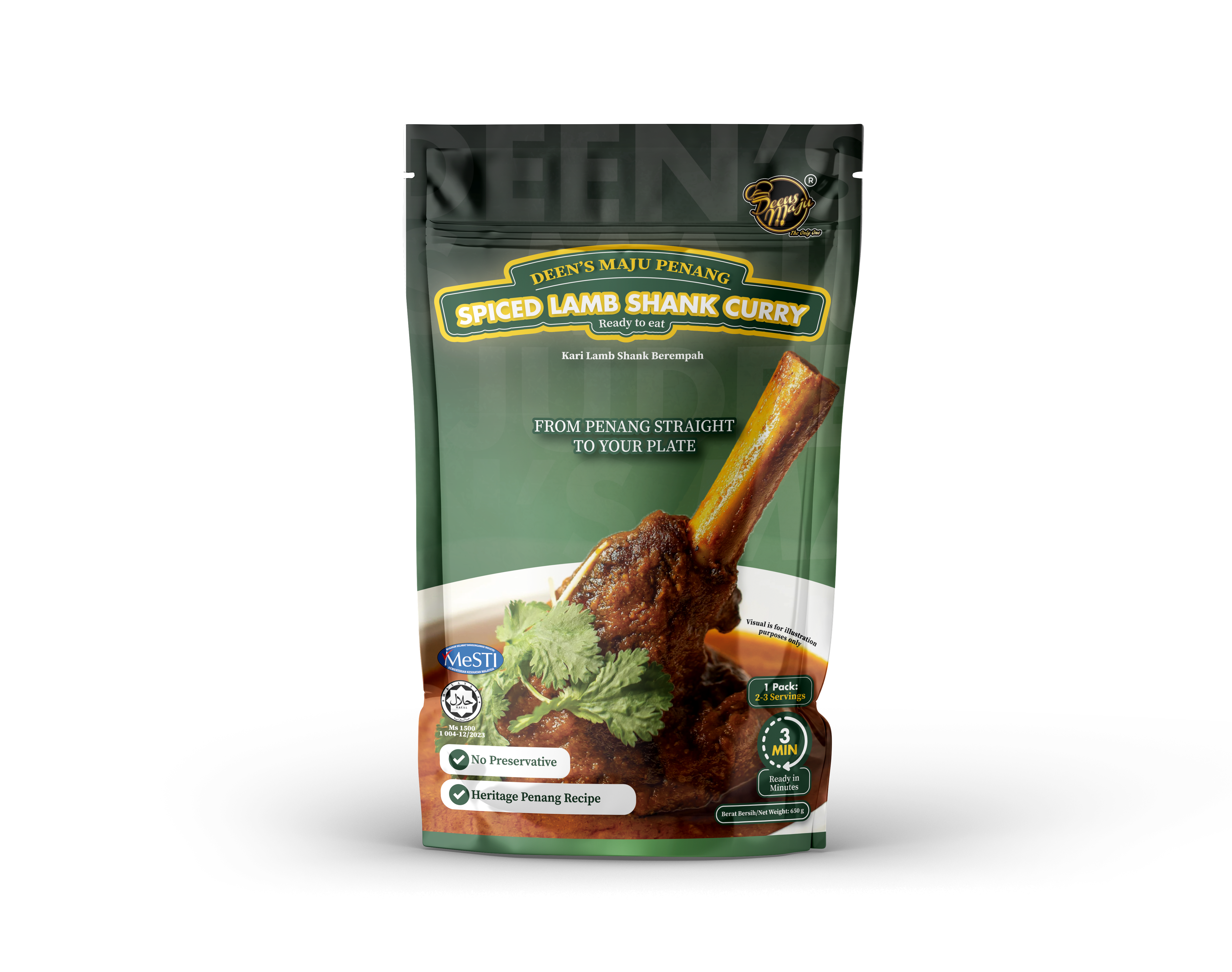 Lambshank Deens Maju — packaging mockup