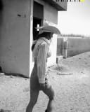 Cowboy girl on a fashion walk by Negin Sadeghi