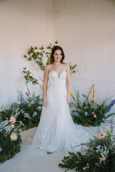 The Eloise Gown with Overskirt from Soleil Collection
