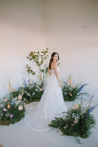 The Eloise Gown with Overskirt from Soleil Collection