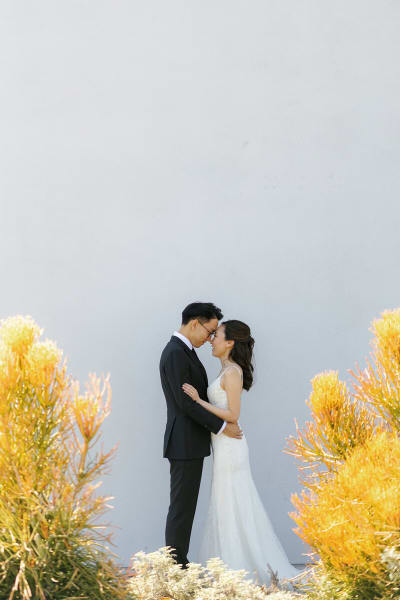 Rachel, a Lace & Liberty bride, in her mermaid wedding dress