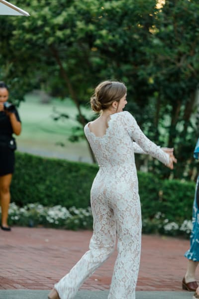 Sarah, a Lace & Liberty bride, in her city hall wedding dress