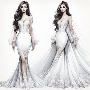 Lace & Liberty bride standing with her husband