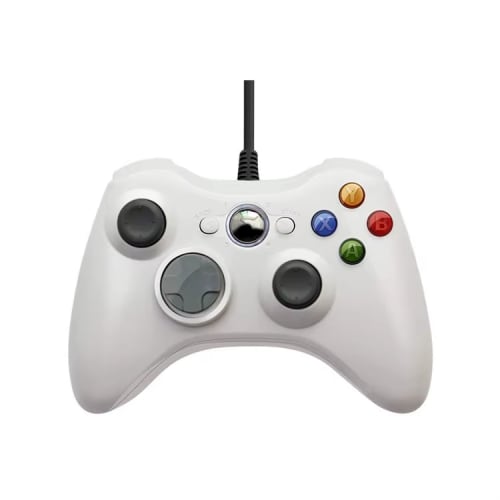 جويستك سلكي xbox pc joystick white black