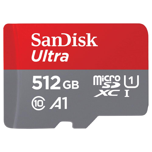 بطاقة ذاكرة رام سانديسك SanDisk SDXC سعة 512 جيجابايت، بمعيار UHS-I، عالية السرعة.