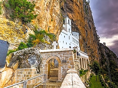 Ostrog monastery, Niagara waterfalls & Skadar Lake from Podgorica