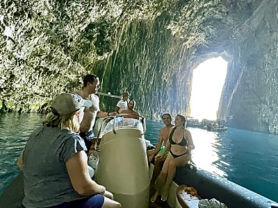 Speed Boat Trip to Haxhi Ali Cave and Karaburun Beach