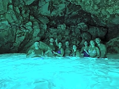 Vlore Private Boat Tour Blue Cave & Grama Bay Adventure
