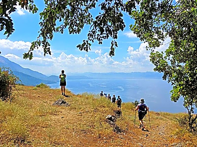 Hike in Mountain Villages with BBQ Beach Afternoon from Ohrid