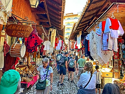 Kruja castle, the old Bazaar & Sarisalltik- Departure from Tirana
