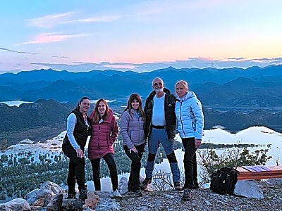 Sunset walking in NP Skadar lake from Podgorica