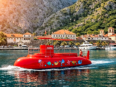 Kotor Red Semi-Submarine Tour: Underwater Cabin Family Adventure