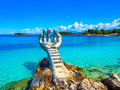 Tirana Durres Golem to Sarande Ksamil and Blue Eye Day Trip
